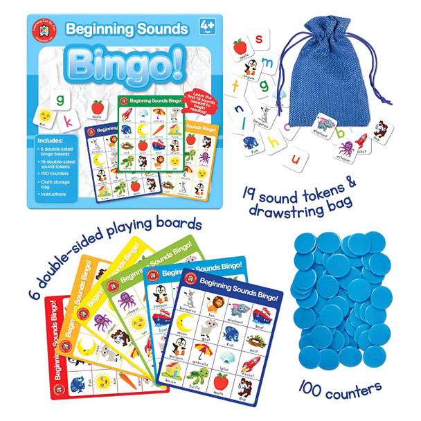 Bingo Beginning Sounds Learning Can Be Fun