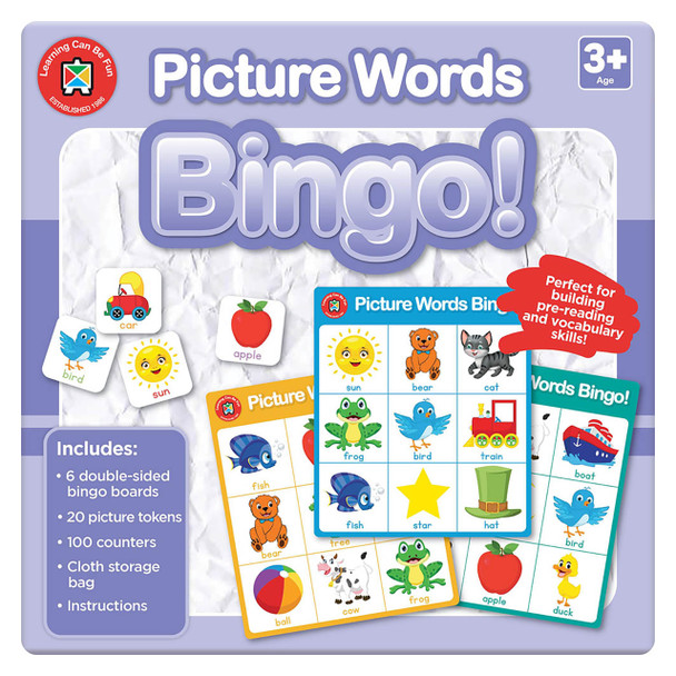 Learning Can Be Fun Bingo Picture Words