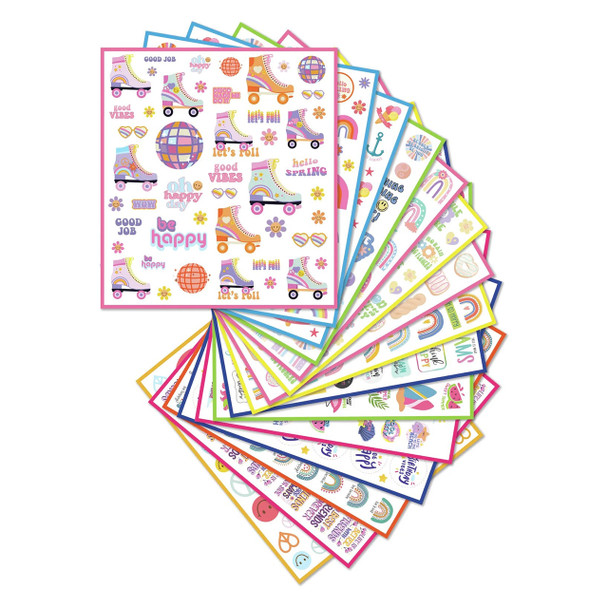 Learning Can Be Fun Chasing Rainbows Pack of 800 Sticker Set | Mega Office Supplies