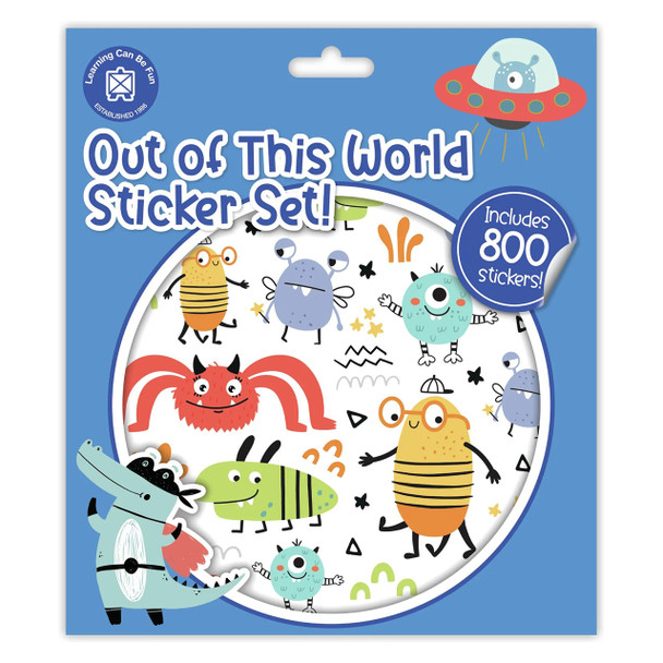Learning Can Be Fun Sticker Set Out of This World Pack of 800 | Mega Office Supplies