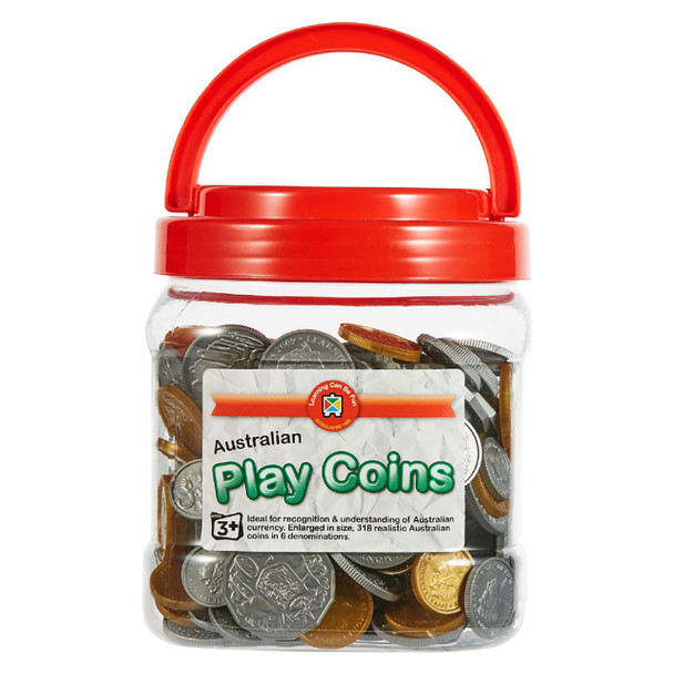 Play Money Coin Jar with 342 Assorted Coins Learning Can Be Fun