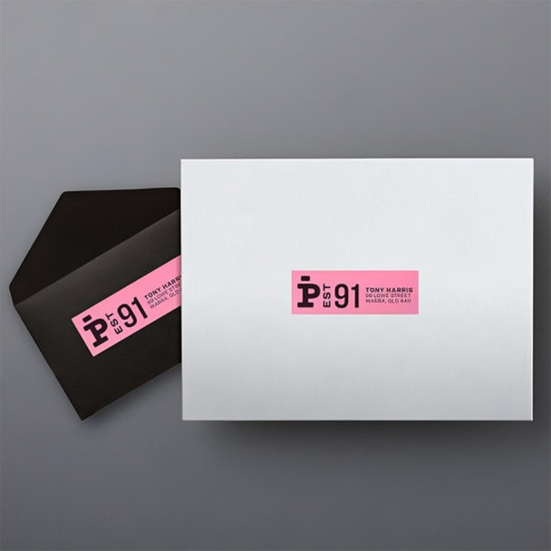 Avery 99.1 x 38.1 mm, Laser & Inkjet | 14UP - Pink Coloured Labels - L7205 - 5/Pack | Mega Office Supplies