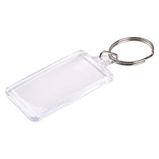 Creative School Supply Pack of 10 Rectangle Key Ring Tags | Mega Office Supplies