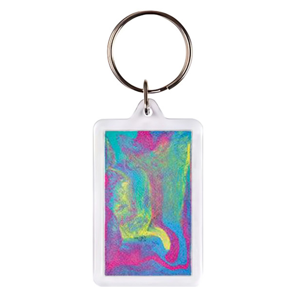 Creative School Supply Pack of 10 Rectangle Key Ring Tags | Mega Office Supplies
