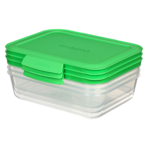 Sistema Nest It Container Green 1L Pack of 3