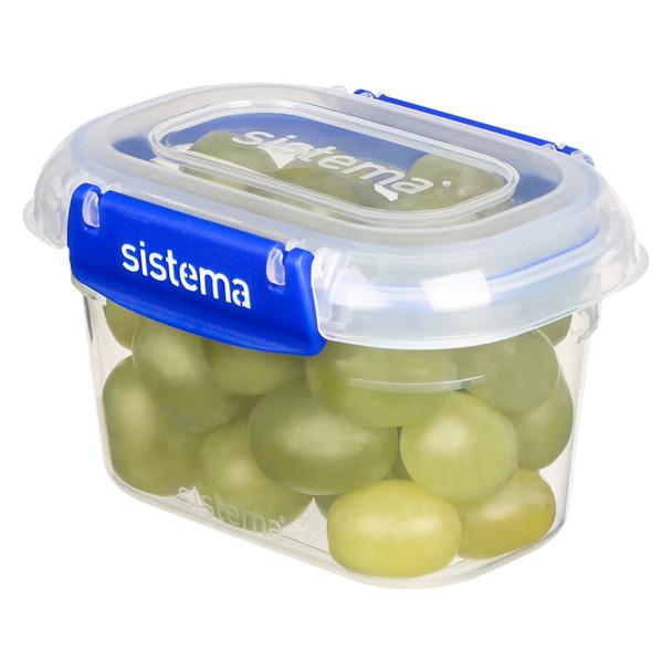 Sistema Klip It Plus Rectangle 400ml Plastic Container Dark Blue