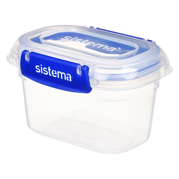 Sistema Klip It Plus Rectangle Plastic Container 400ml Dark Blue