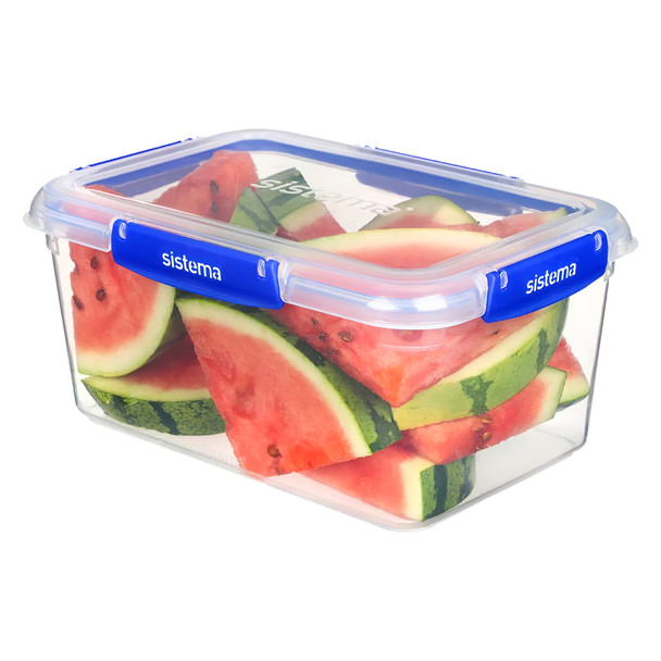 Sistema Klip It Plus Rectangle 3.35L Plastic Container Dark Blue