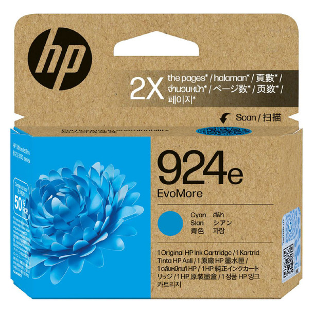 HP 924E Evomore Original Ink Cartridge Cyan 800 Pages