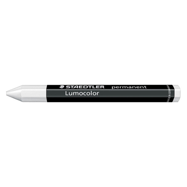 Staedtler White Pack 12 Lumocolor Permanent Omnigraph Crayon | Mega Office Supplies