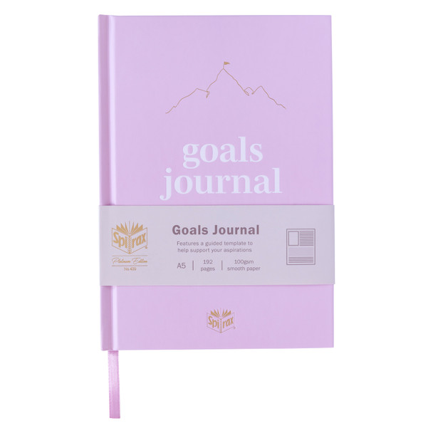 Spirax Platinum Journal Goals A5 192 Page Pack of 10