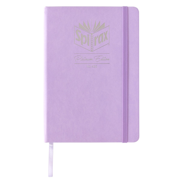 Spirax Platinum Premium Journal A5 160 Page Dotted Lilac - Pack of 10 | Mega Office Supplies