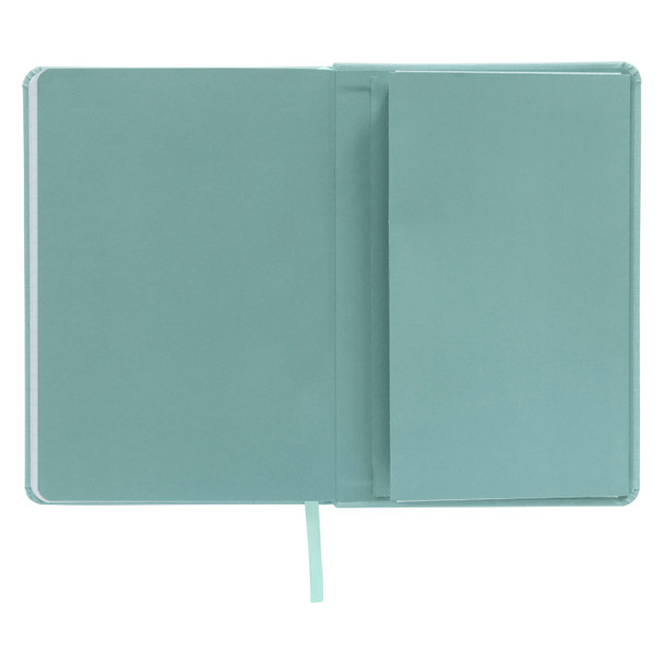 Spirax Platinum Journal Sage Linen-Look A5 160 Page 7mm Lined Pack of 10