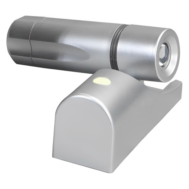 Dolphy Silver Wall Mounted Hotel Emergency Torch (4xAAA Batteries) | Mega Office Supplies