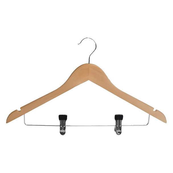Dolphy Standard Hook Hanger with Clips Natural Pack of 50 | Mega Office Supplies