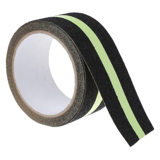 Dolphy Anti Skid Tape 50mm Black with Glow in Dark Stripe | Mega Office Supplies