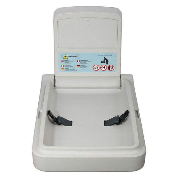 Dolphy High Density Polyethylene White Vertical Baby Change Station | Mega Office Supplies
