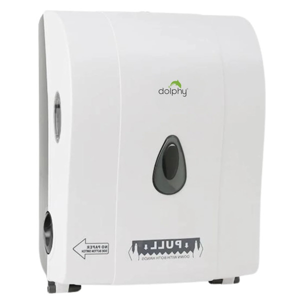 Dolphy Paper Towel Dispenser White Auto-Cut | Mega Office Supplies