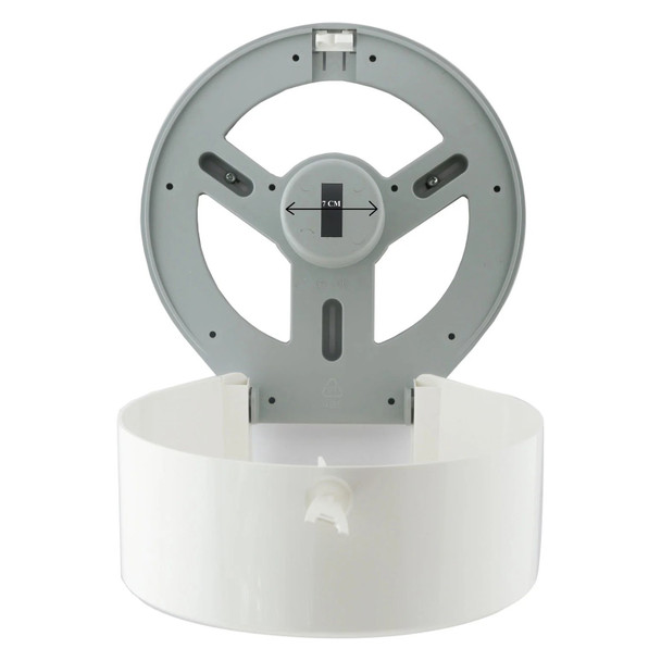 Dolphy White Classic Jumbo Toilet Roll Dispenser | Mega Office Supplies