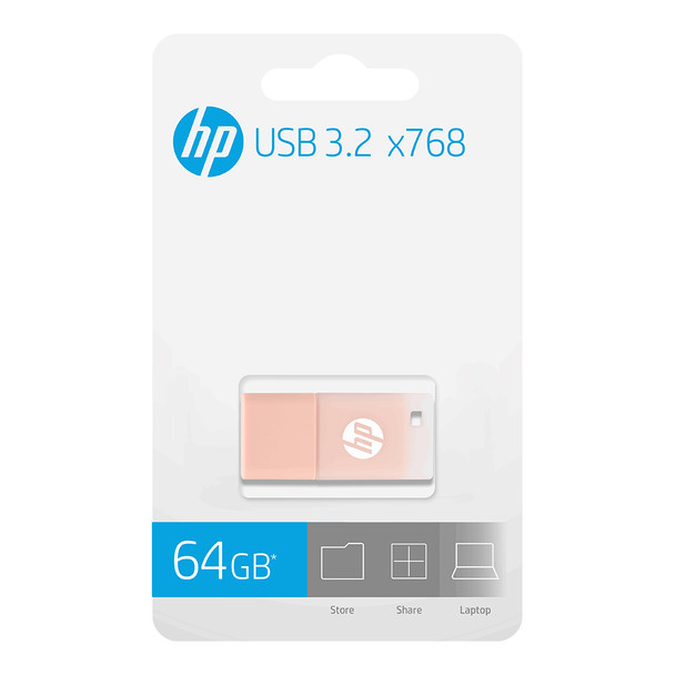64GB USB 3.2 Flash Drive Beige Rose HP X768