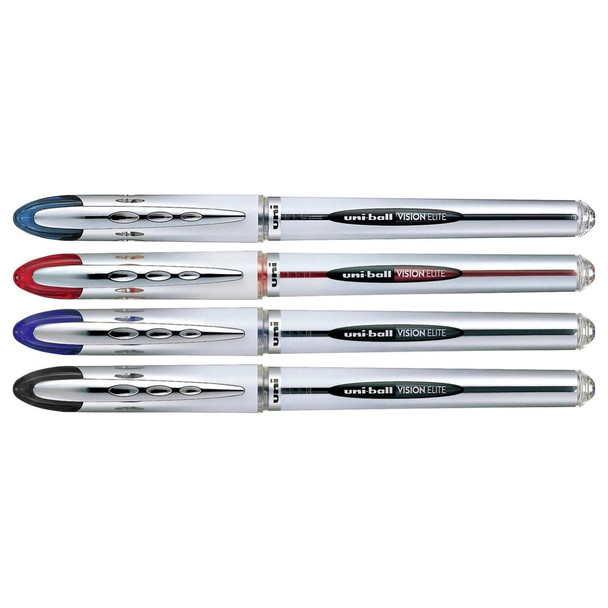 Uni-Ball UB-200 Vision Elite Liquid Ink Rollerball Pen 0.8mm Assorted Box 12 | Mega Office Supplies