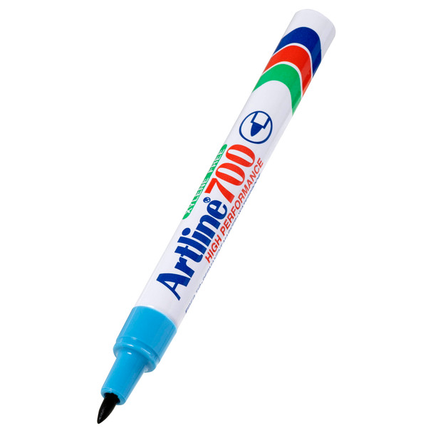 Artline Bullet Nib Light Blue 700 Permanent Marker 0.7mm Box 12 | Mega Office Supplies