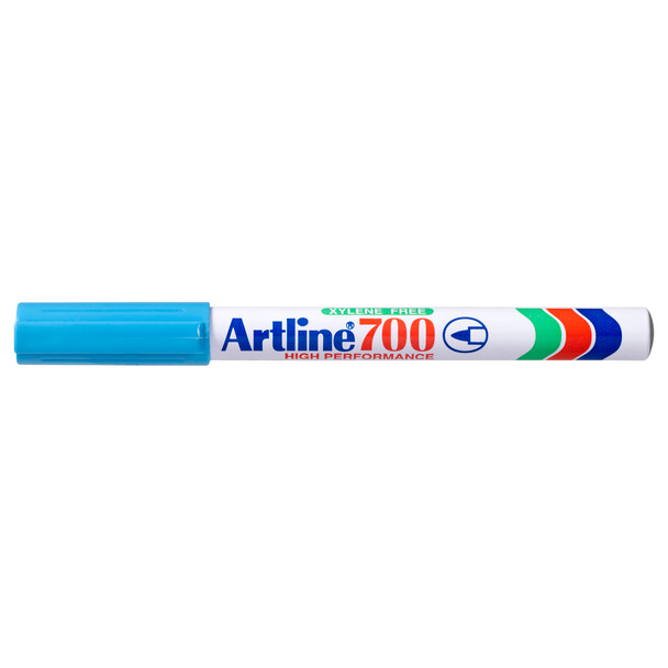 Artline 0.7mm Bullet Nib Light Blue 700 Permanent Marker Box 12 | Mega Office Supplies