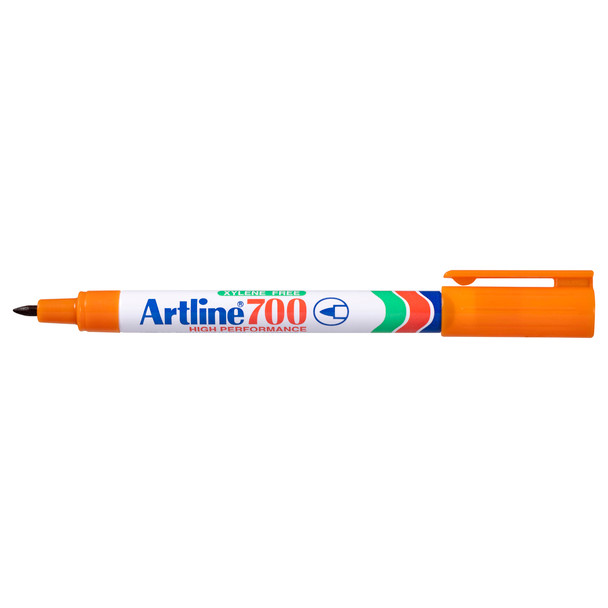 Artline Permanent Marker 0.7mm Bullet Nib Orange 700 Box 12 | Mega Office Supplies