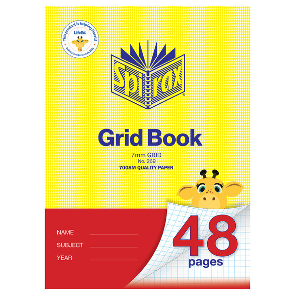 Spirax 269 Grid Book A4 48 Page 7mm Pack of 20