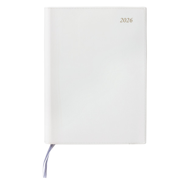Soho 2026 PVC Spiral Diary A4 Day To A Page Ash | Mega Office Supplies