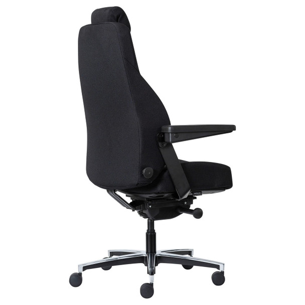 Buro Maverick 24/7 Controller Chair with Arms Fabric Black | Mega Office Supplies