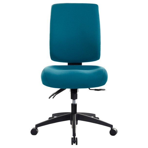 Buro Medium Back Chair Fully Upholstered without Arms Teal Tidal | Mega Office Supplies
