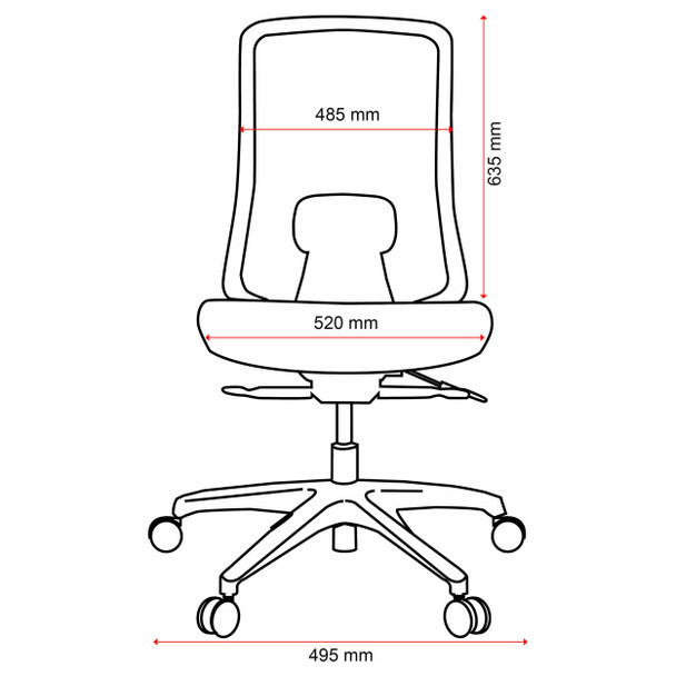 Buro Black Elan Mesh Back Chair with Arms | Mega Office Supplies