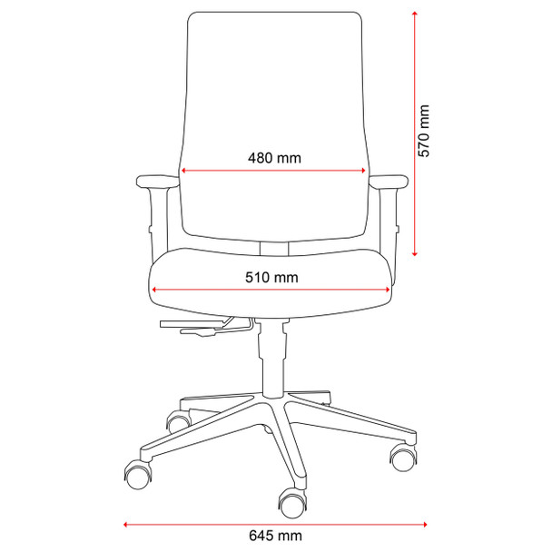 Buro Mesh Back Chair without Arms Black Mantra | Mega Office Supplies