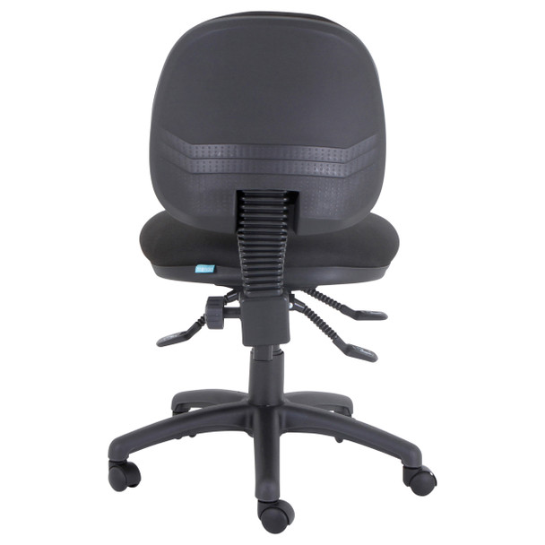 Mondo Java Chair 3 Lever Mid Back without Arms Black | Mega Office Supplies