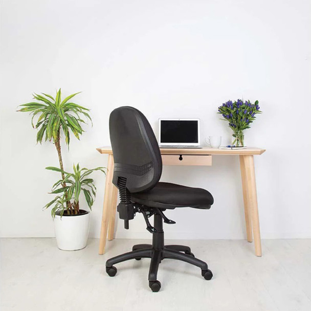 Mondo Black 3-Lever Java Chair High Back Without Arms