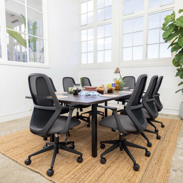Mondo Grey Soho Chair Mesh Back with Arms | Mega Office Supplies