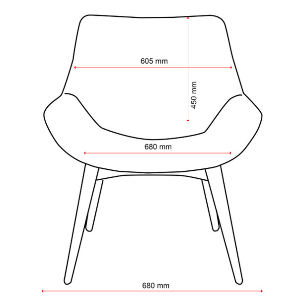 4-Leg Wood Base Keylargo Ash Konfurb Neo Chair Everyday
