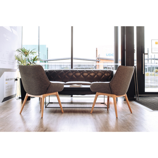 Konfurb 4-Leg Wood Base Keylargo Ash Neo Chair Everyday