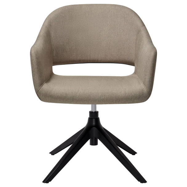 Saron Visitor Chair Low Back Taupe Konfurb