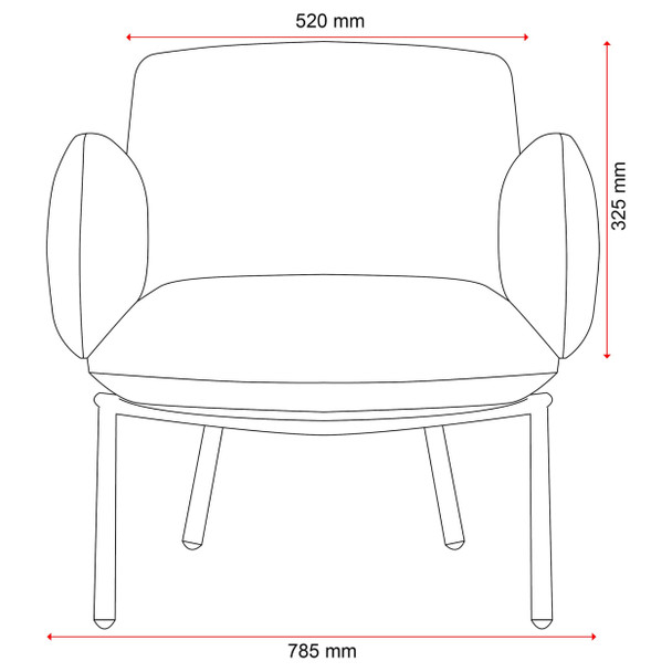 Grey Nebu Armchair Konfurb