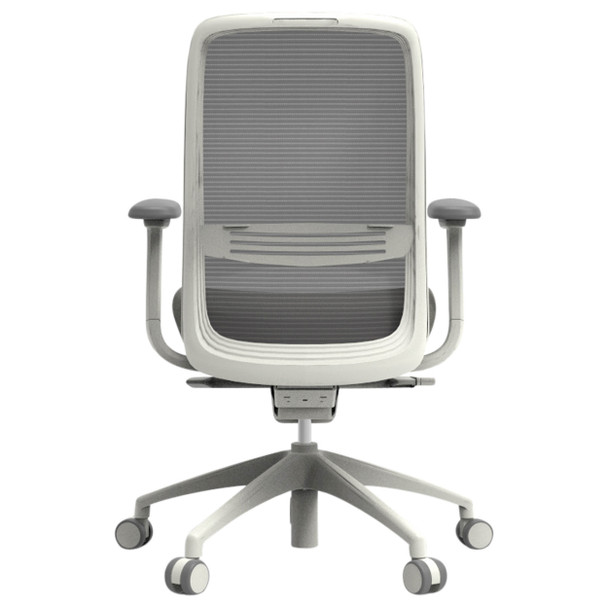 Konfurb Mesh Back with Arms White Luna Chair Everyday Model | Mega Office Supplies