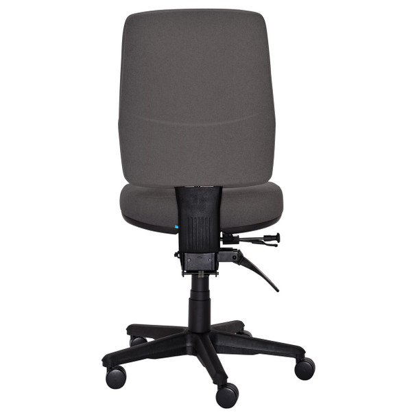 Buro Charcoal Roma 3 Lever High Back with Seat Slide without Arms SafeTex | Mega Office Supplies