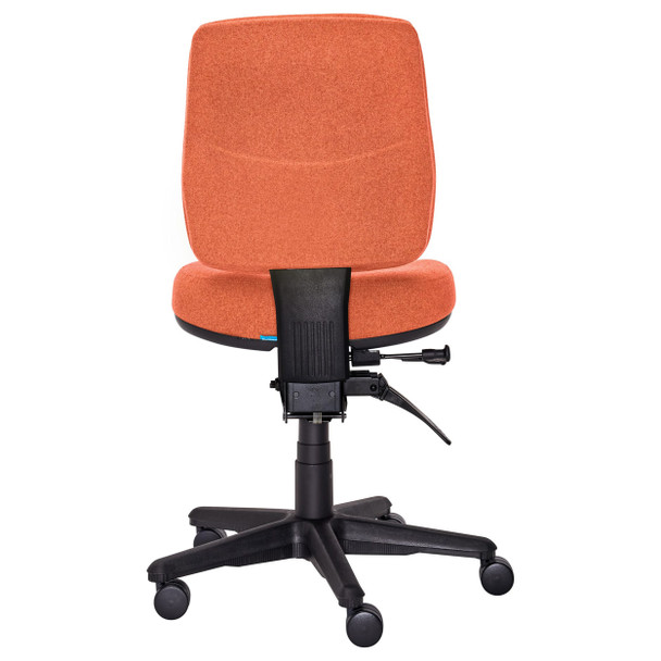 Buro Rust Roma 3 Lever Mid Back with Seat Slide without Arms SafeTex | Mega Office Supplies