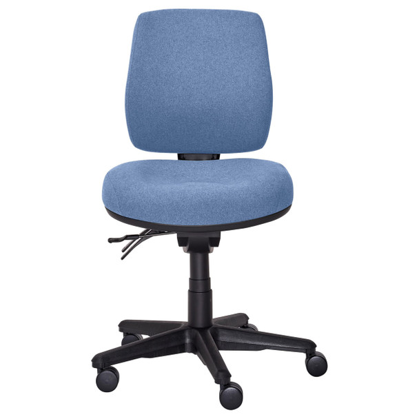 Buro Mid Back with Seat Slide without Arms SafeTex Cobalt Roma 3 Lever | Mega Office Supplies