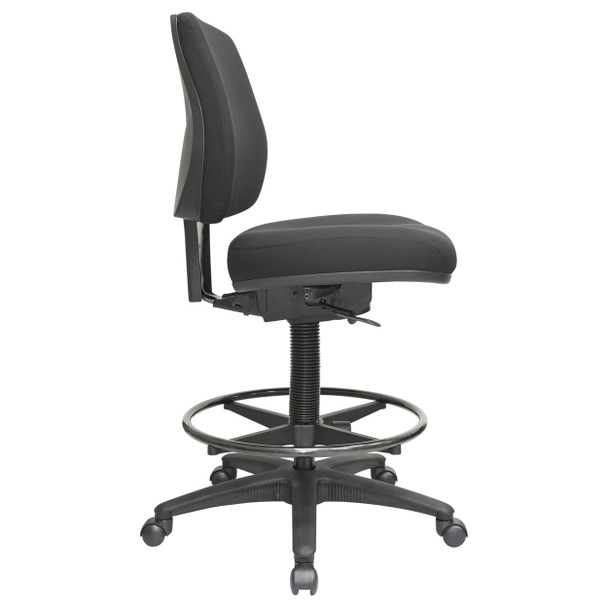 Buro Chair 1 Lever Mid Back Black Roma Drafting | Mega Office Supplies