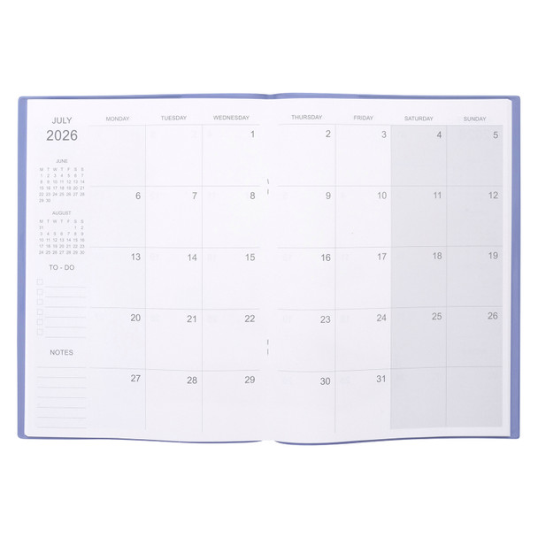 Monthly Planner Diary A4 Month To View Assorted 2026 Cumberland