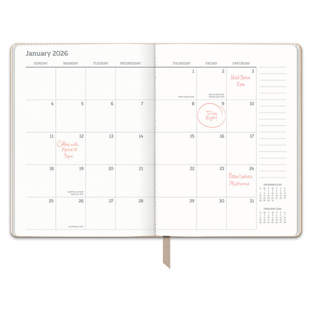 Orange Circle Sand Dollar Medium Dual Textured Planner 2026 | Mega Office Supplies