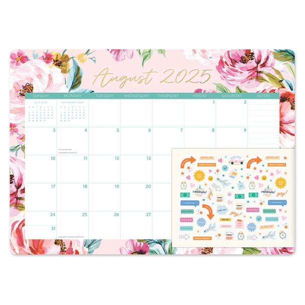 Orange Circle 2026 Bella Flora Decorative Desk Blotter Calendar | Mega Office Supplies Orange Circle 2026 Bella Flora Decorative Desk Blotter Calendar | Mega Office Supplies