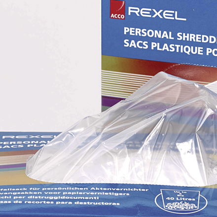 Rexel Plastic AS1000 Shredder Bag Pack of 50